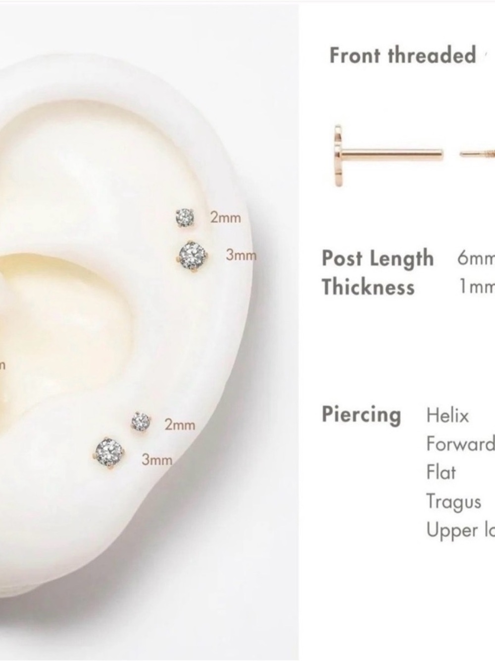 14k Gold Single Earring - Classic Gold - Picture 3 of 6